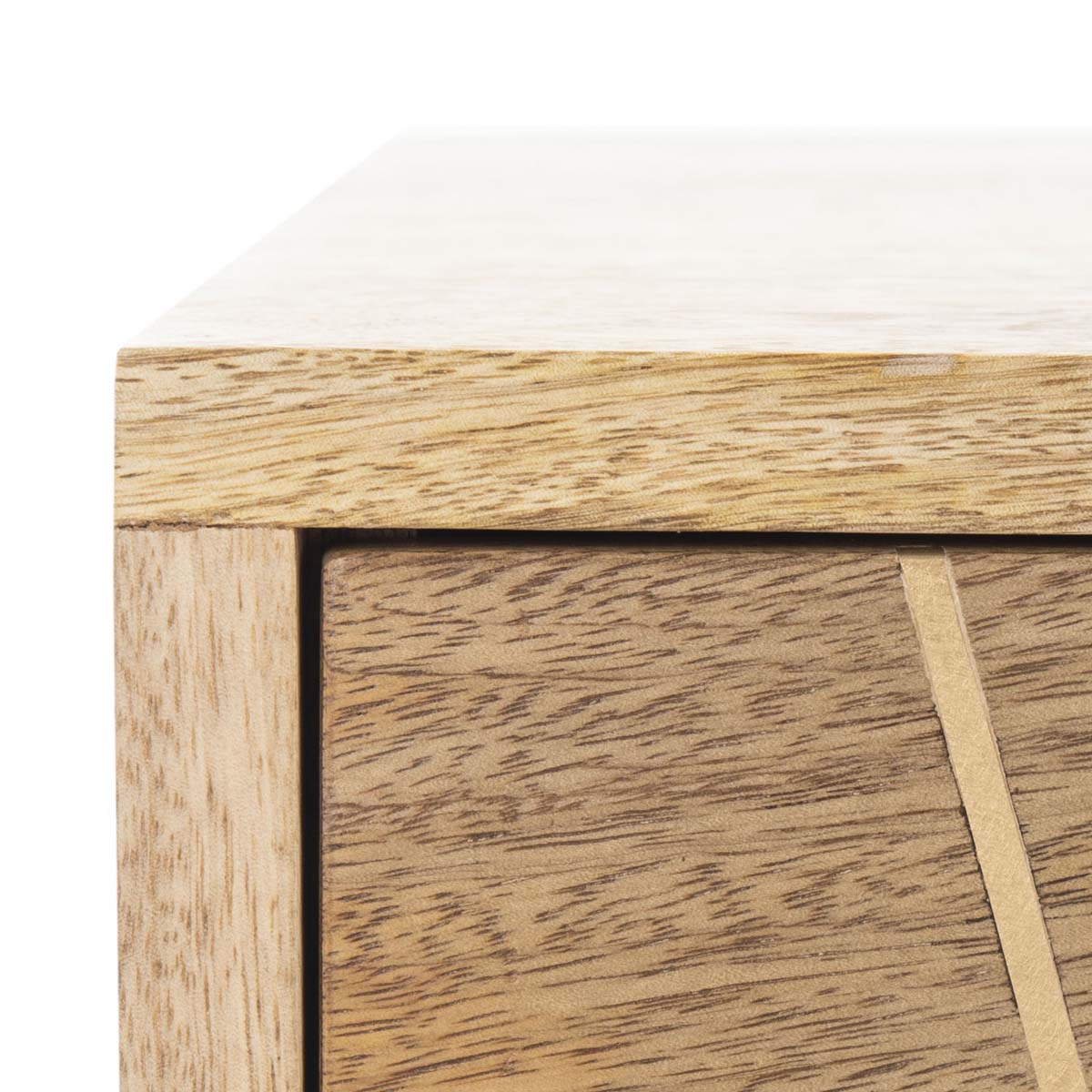 Safavieh Marigold 3 Drawer Chest , CHS9001 - Natural/Brass