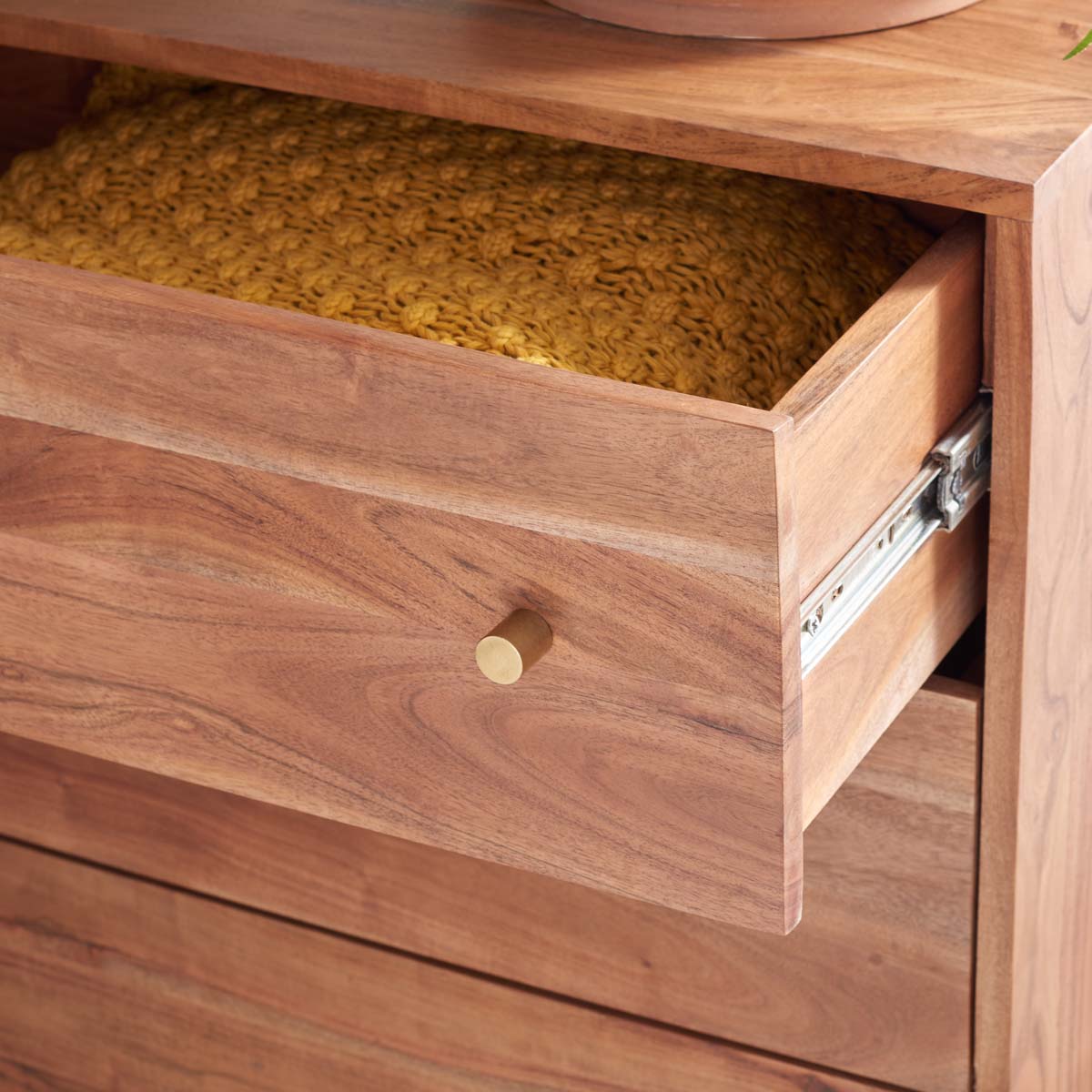 Safavieh Dowling 3 Drawer Chest , CHS9002 - Brown/Black Legs