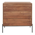 Safavieh Dowling 3 Drawer Chest , CHS9002 - Brown/Black Legs