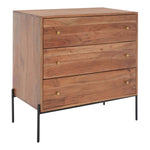 Safavieh Dowling 3 Drawer Chest , CHS9002 - Brown/Black Legs