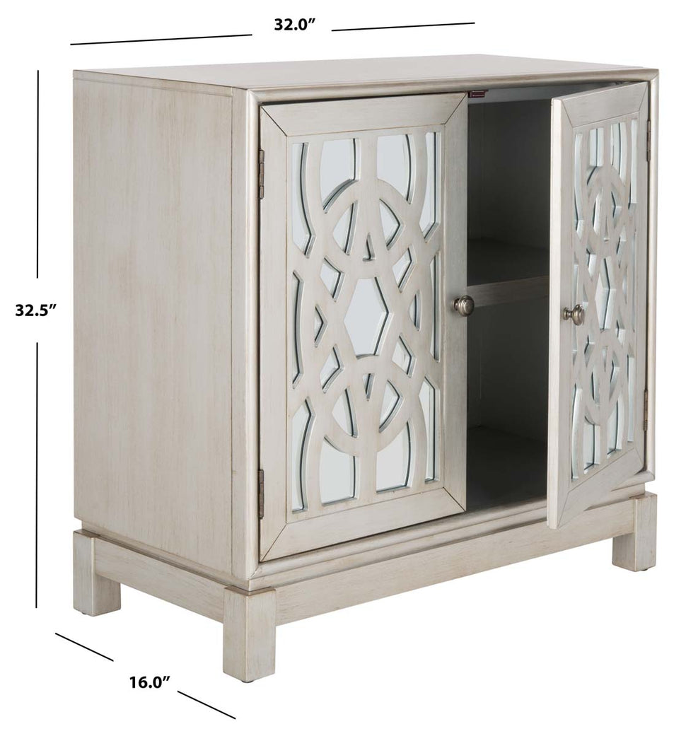 Safavieh Ashlynn 2 Door Chest , CHS9200 - Silver