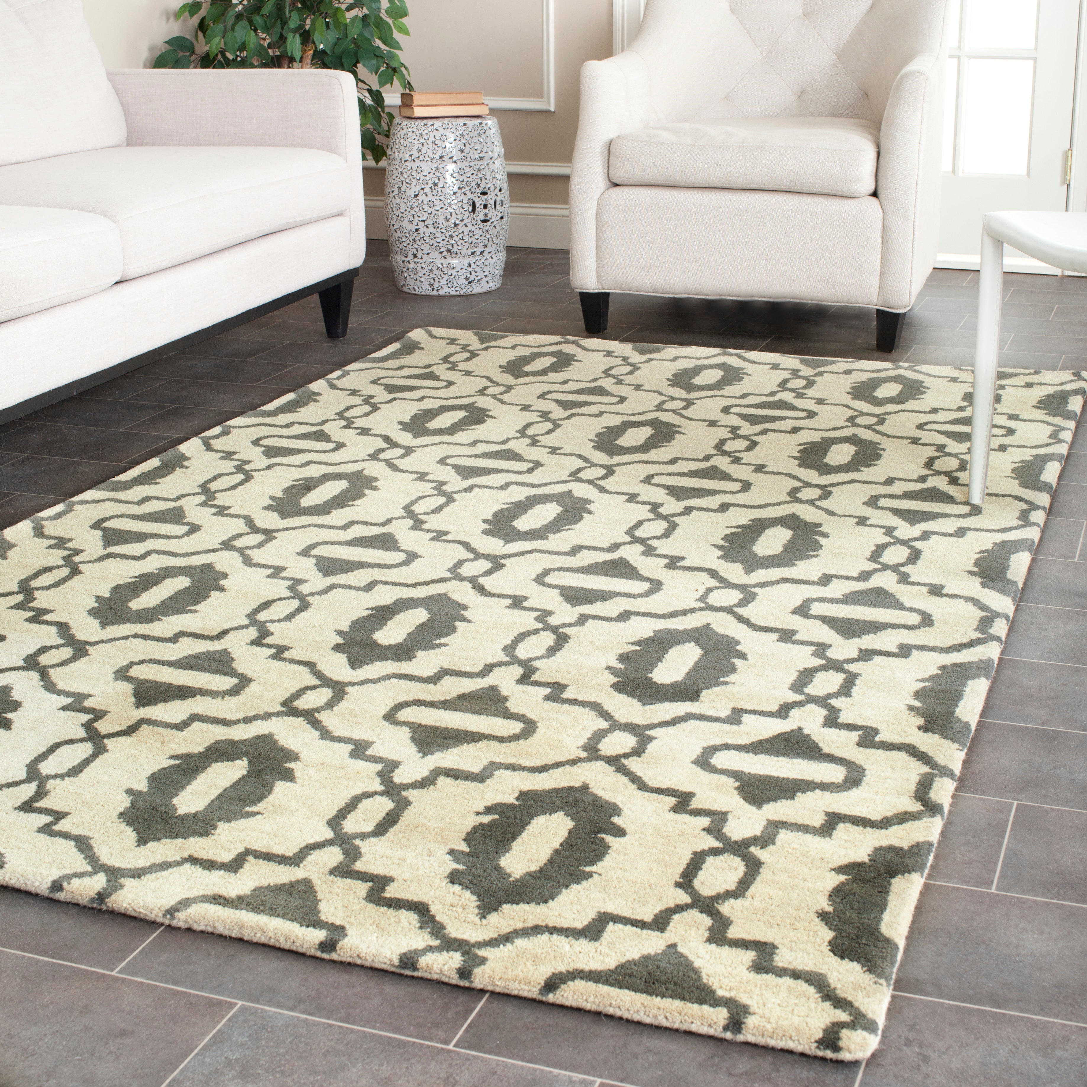Safavieh Chatham 632 Rug, CHT632 - Beige / Grey
