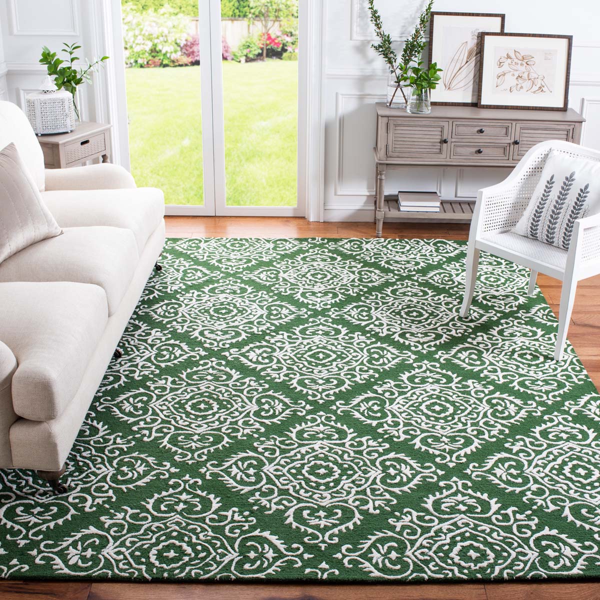 Safavieh Chatham 712 Rug, CHT712 - Green / Ivory