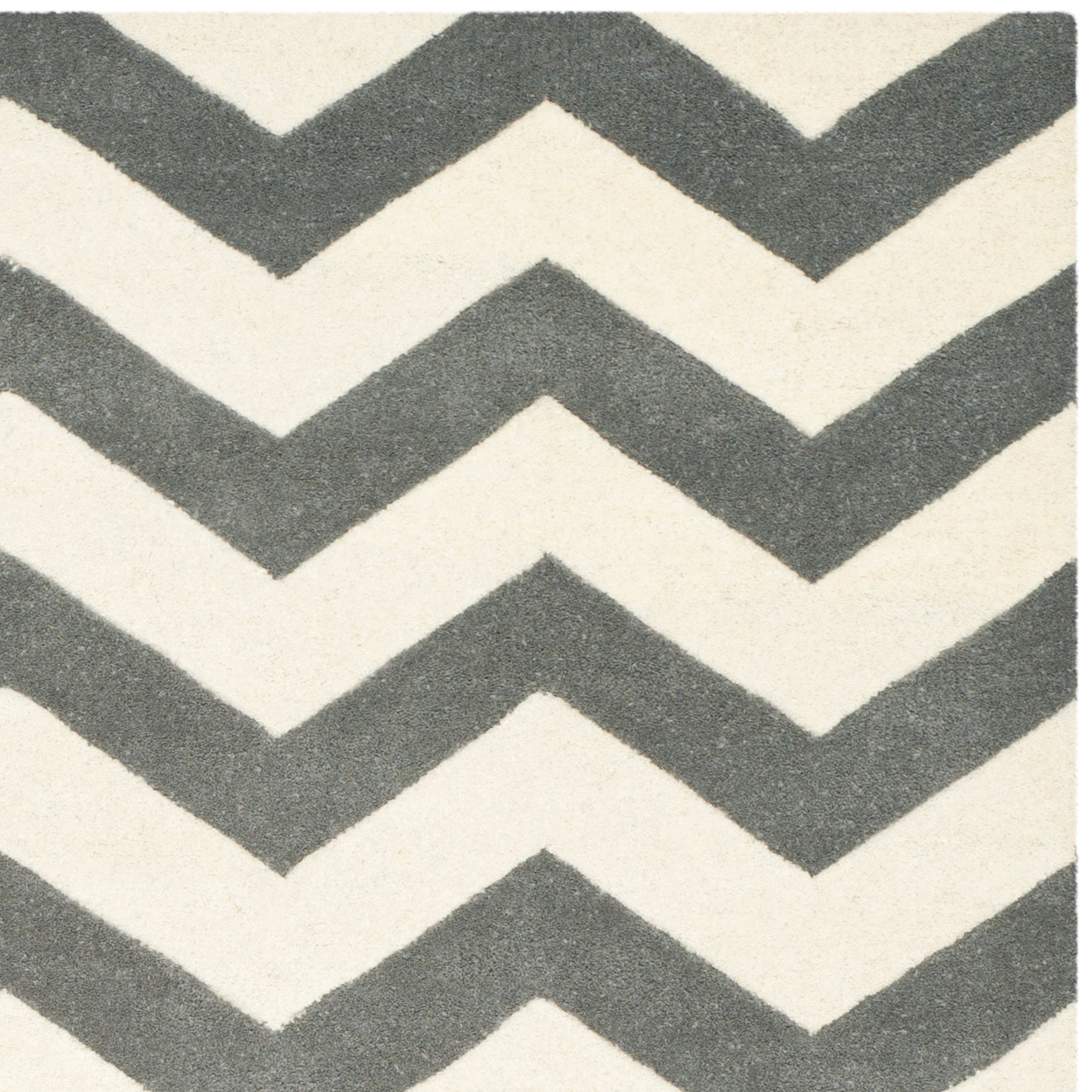 Safavieh Chatham 715 Rug, CHT715 - Dark Grey / Ivory