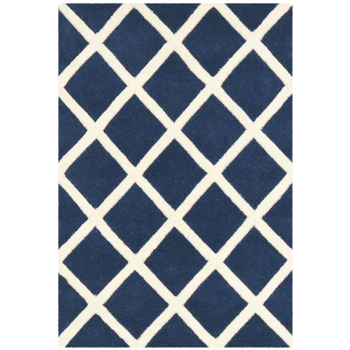 Safavieh Chatham 718 Rug, CHT718 - Dark Blue / Ivory