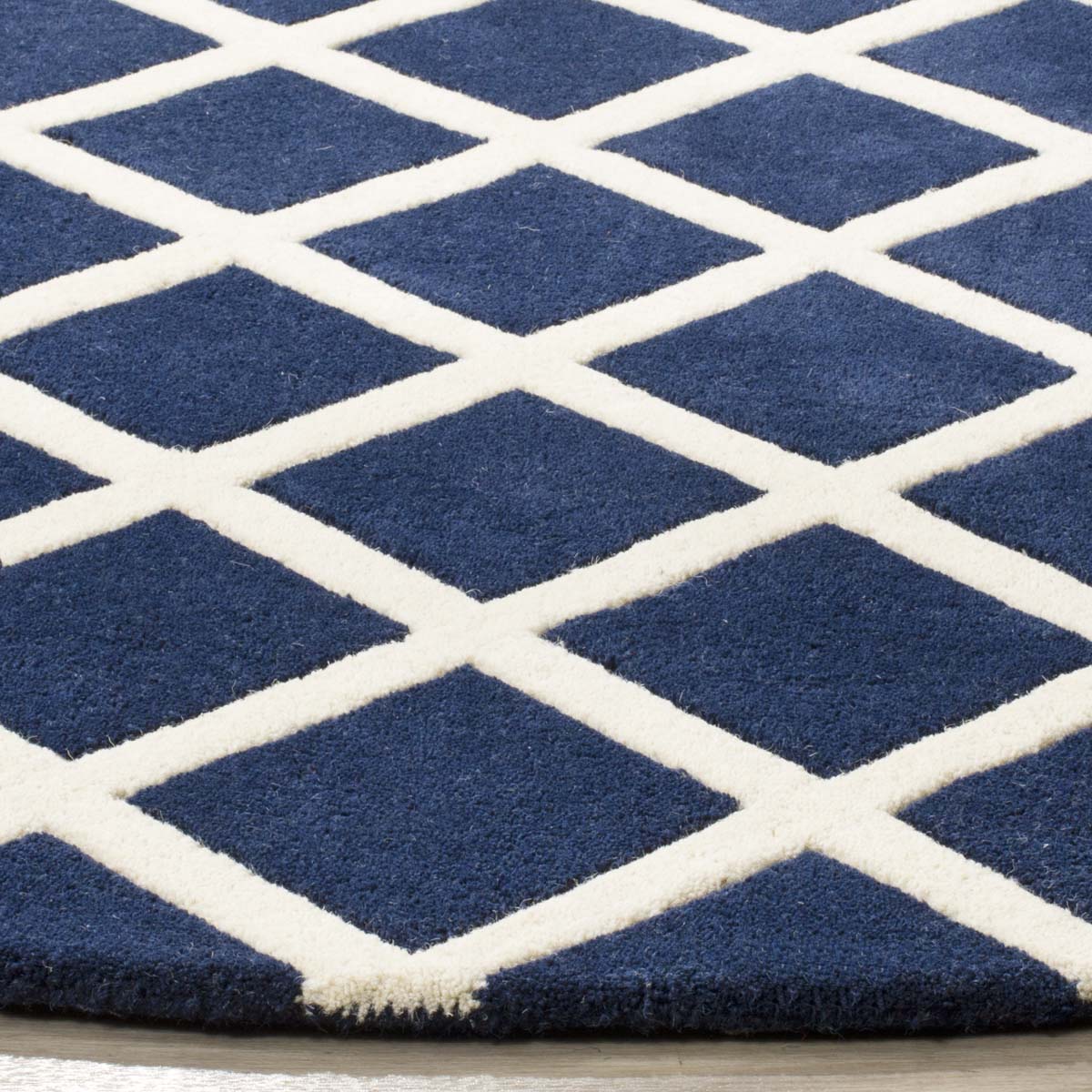 Safavieh Chatham 718 Rug, CHT718 - Dark Blue / Ivory
