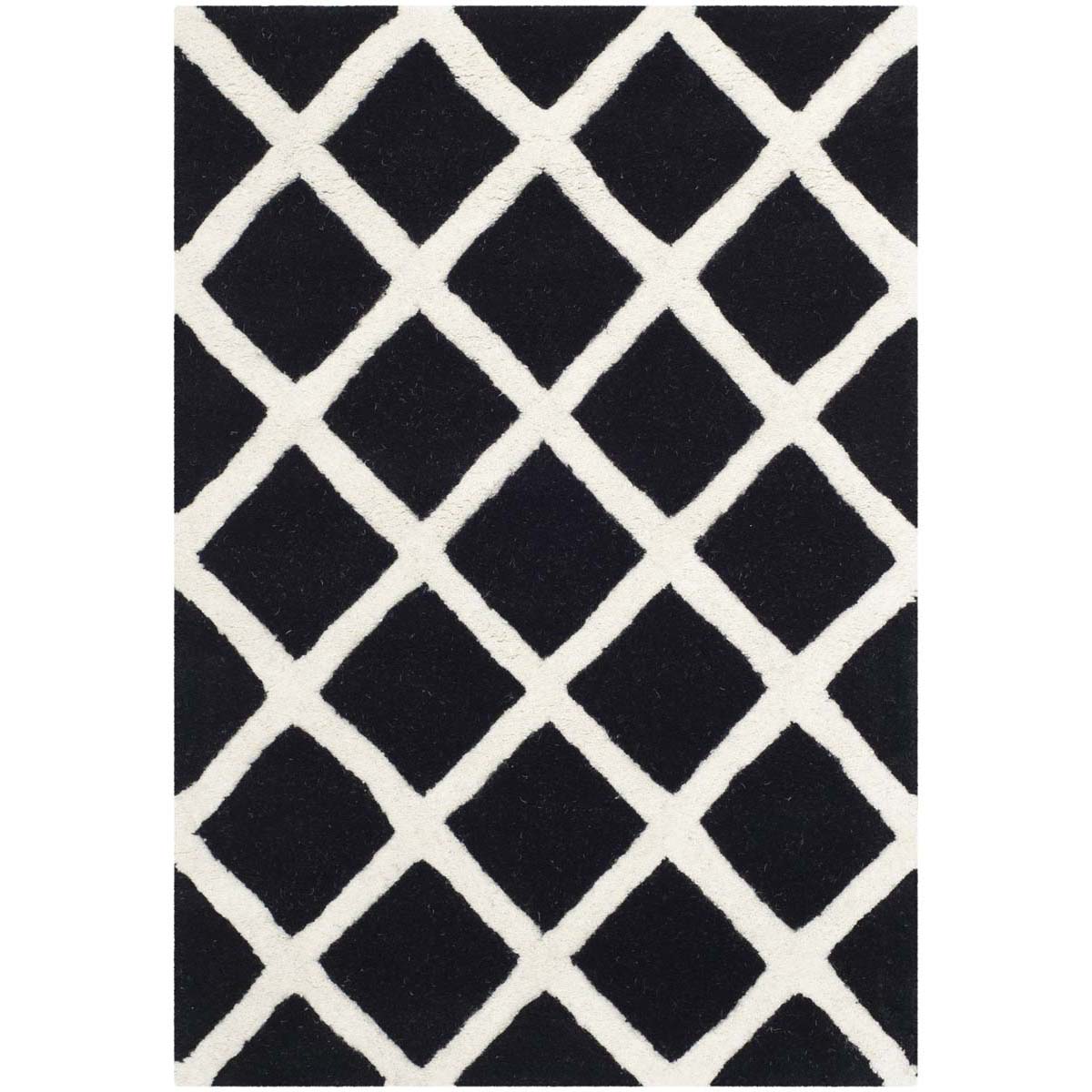 Safavieh Chatham 718 Rug, CHT718 - Black / Ivory