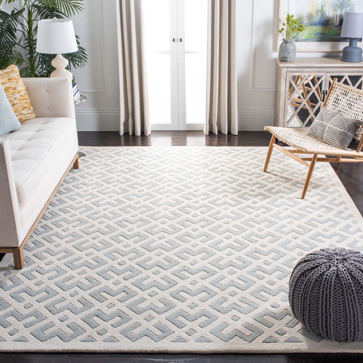 Safavieh Chatham 719 Rug, CHT719 - Grey / Ivory