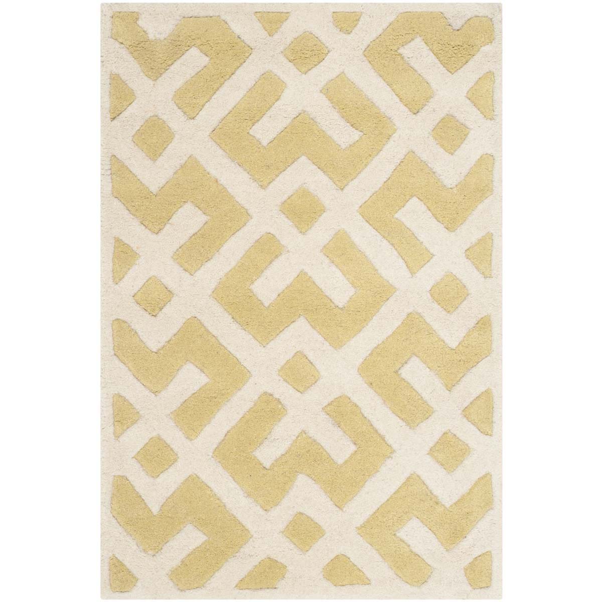 Safavieh Chatham 719 Rug, CHT719 - Light Gold / Ivory