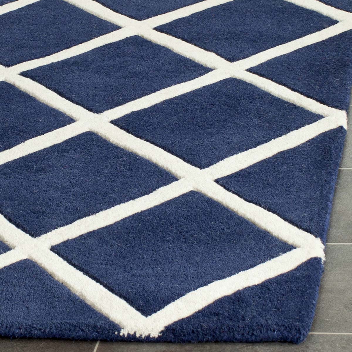 Safavieh Chatham 720 Rug, CHT720 - Dark Blue / Ivory