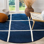 Safavieh Chatham 720 Rug, CHT720 - Dark Blue / Ivory