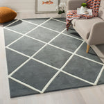 Safavieh Chatham 720 Rug, CHT720 - Dark Grey / Ivory