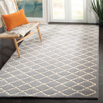 Safavieh Chatham 721 Rug, CHT721 - Dark Grey / Ivory