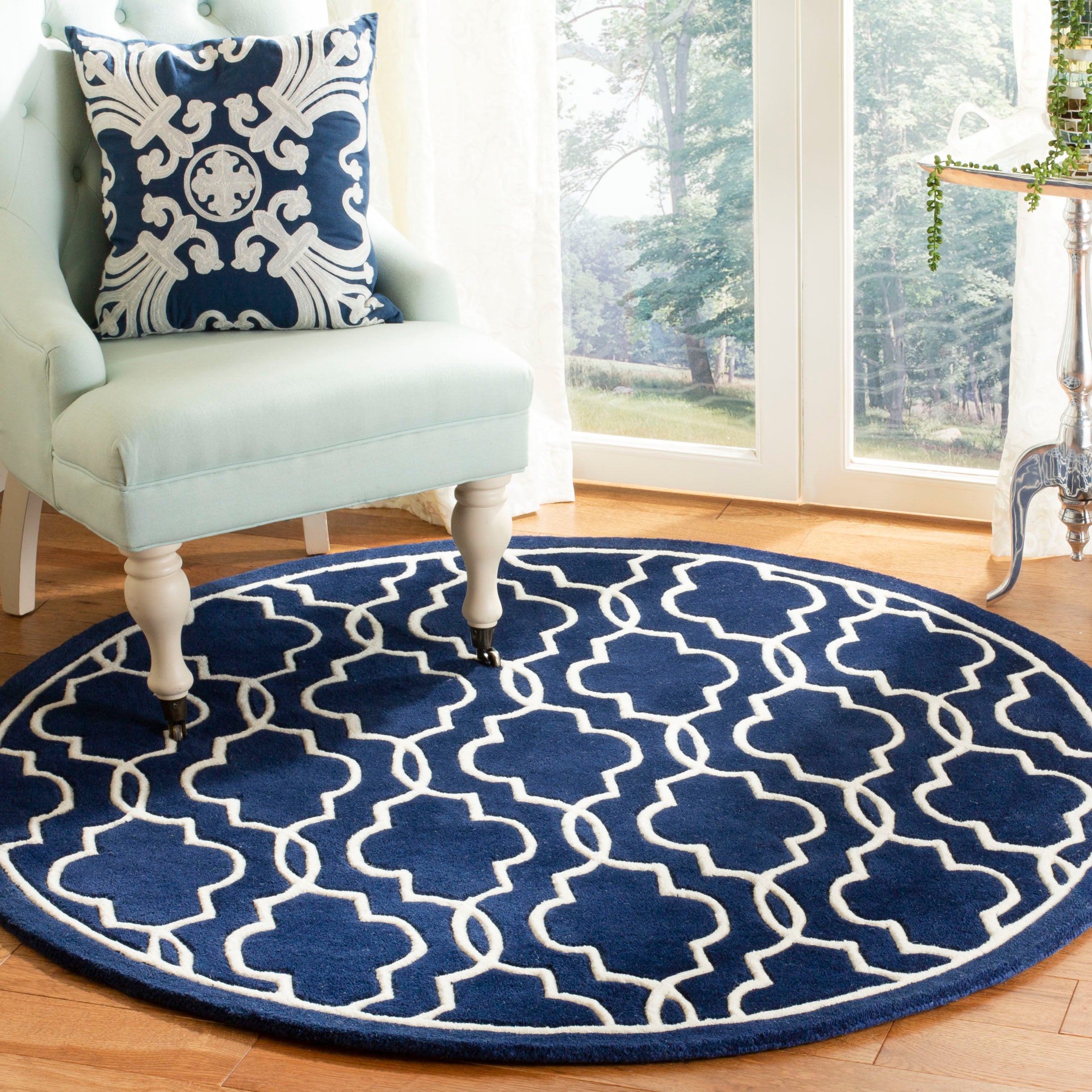 Safavieh Chatham 723 Rug, CHT723 - Dark Blue / Ivory