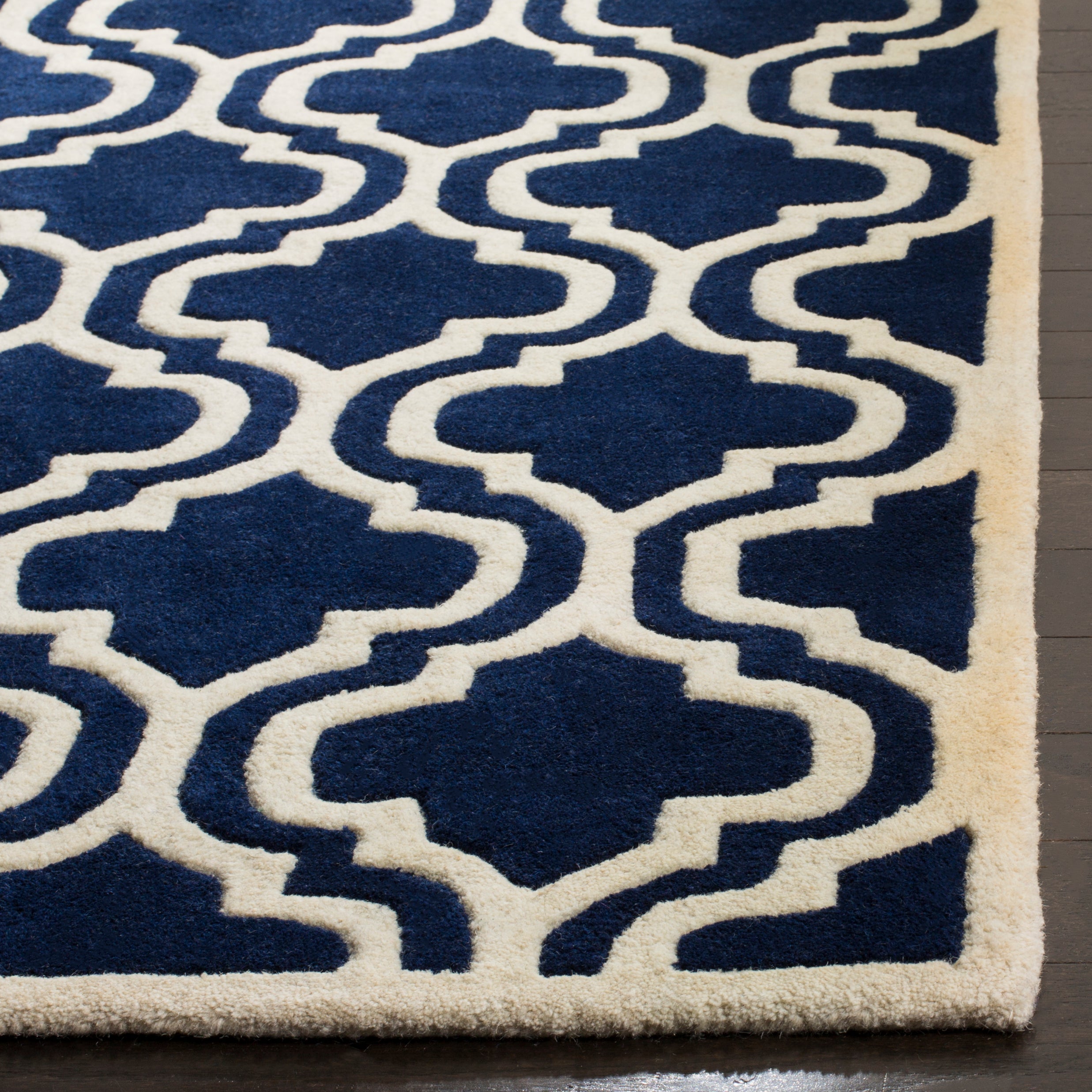 Safavieh Chatham 727 Rug, CHT727 - Dark Blue / Ivory
