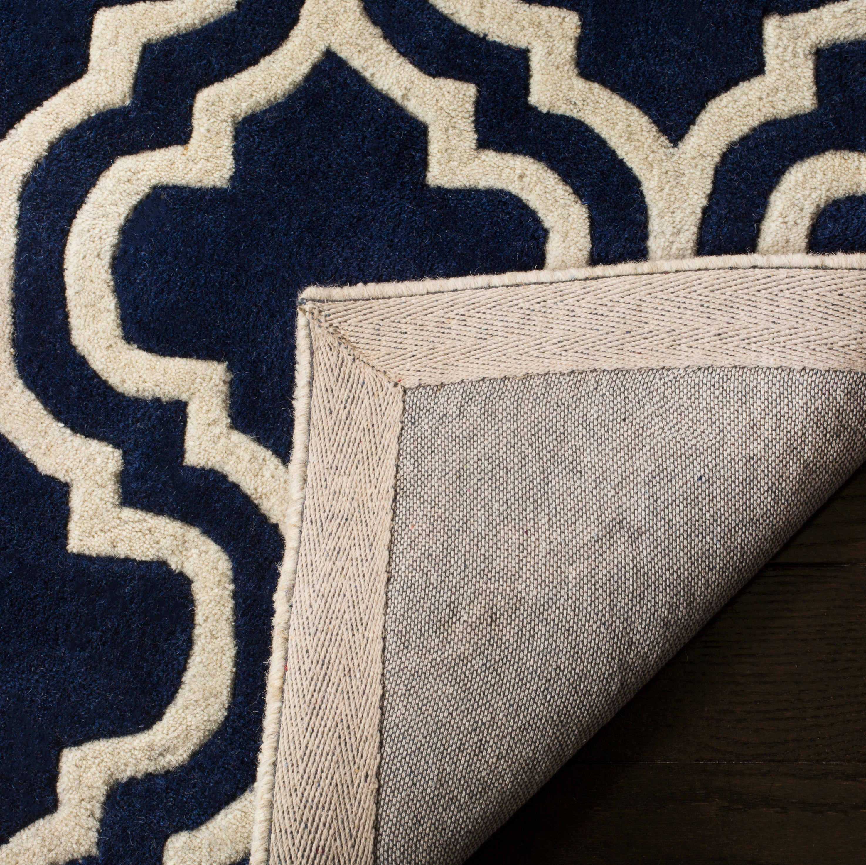 Safavieh Chatham 727 Rug, CHT727 - Dark Blue / Ivory