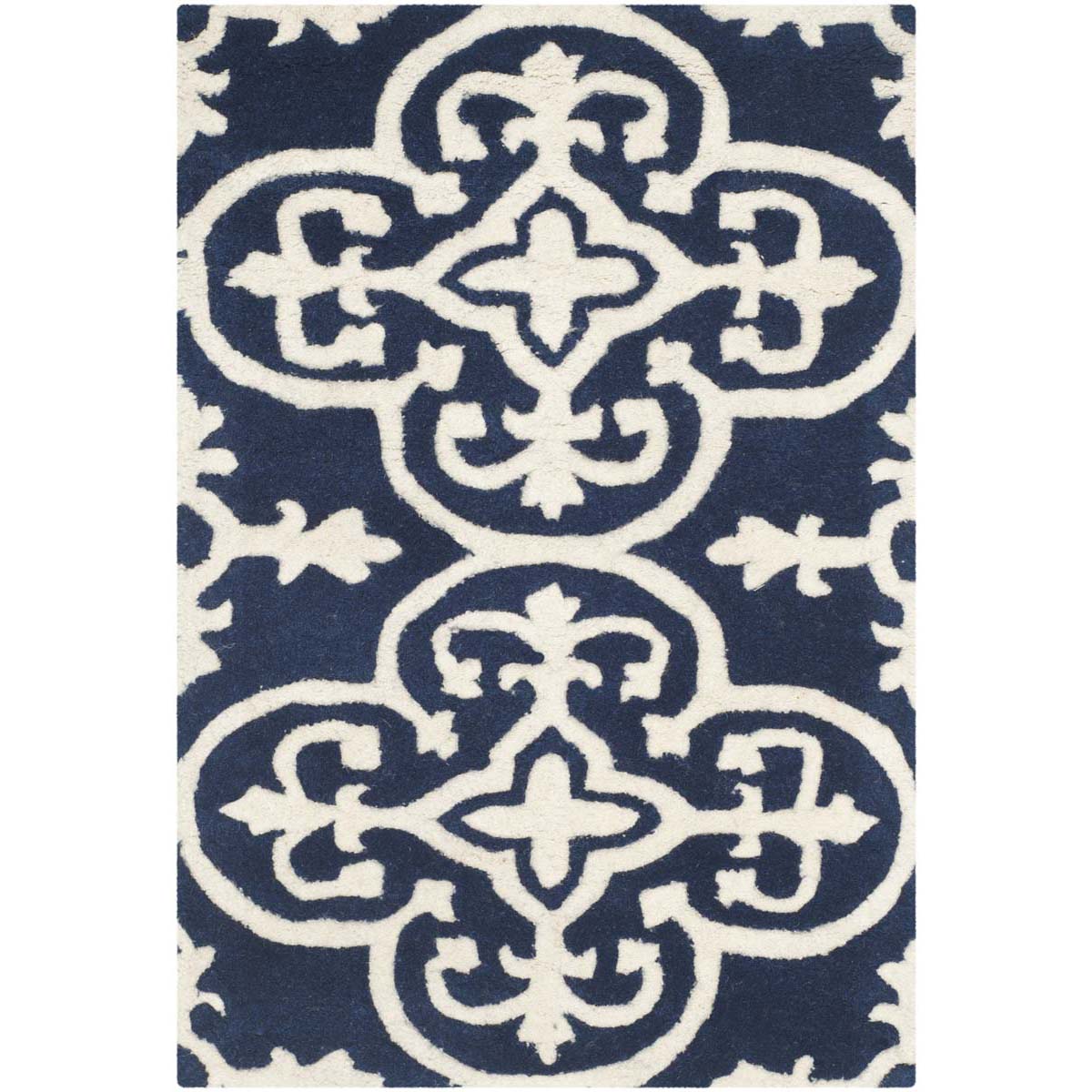 Safavieh Chatham 729 Rug, CHT729 - Dark Blue / Ivory