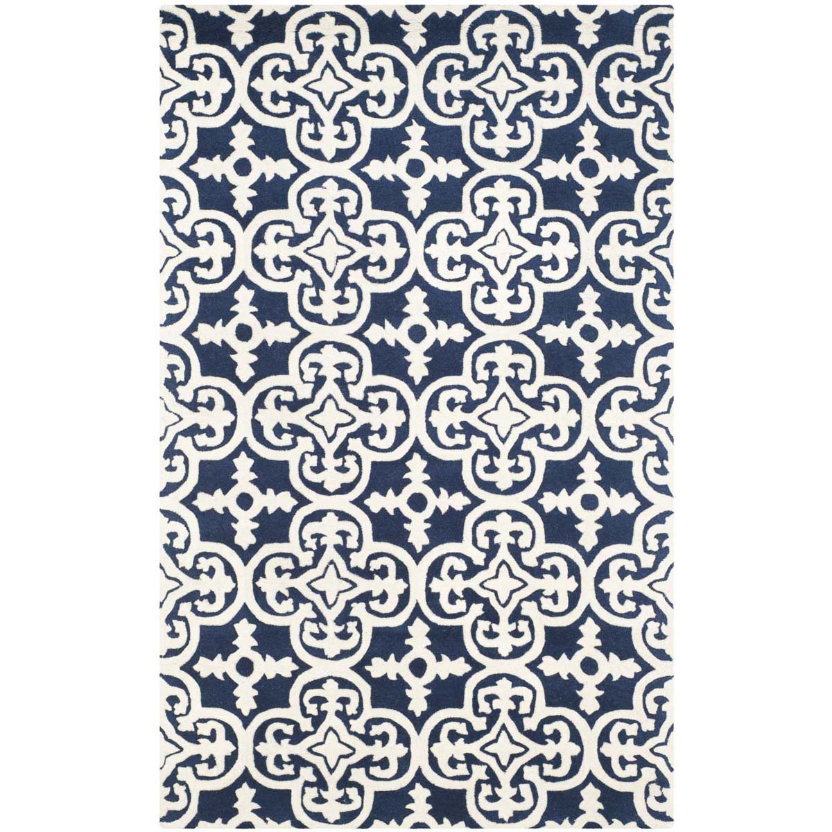 Safavieh Chatham 729 Rug, CHT729 - Dark Blue / Ivory