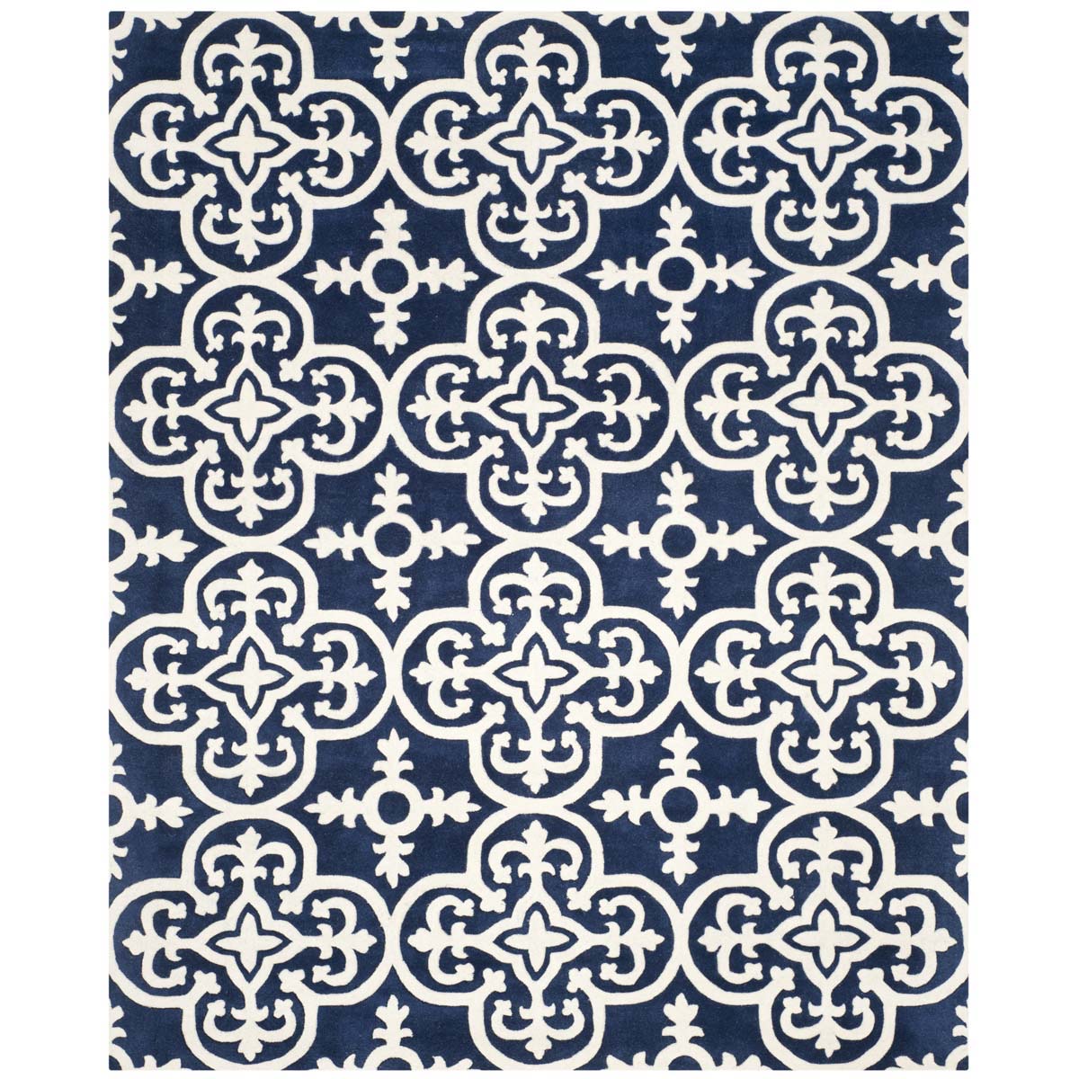 Safavieh Chatham 729 Rug, CHT729 - Dark Blue / Ivory