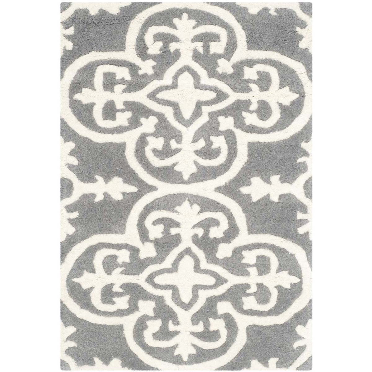 Safavieh Chatham 729 Rug, CHT729 - Dark Grey / Ivory