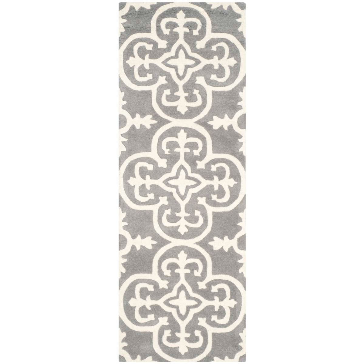 Safavieh Chatham 729 Rug, CHT729 - Dark Grey / Ivory