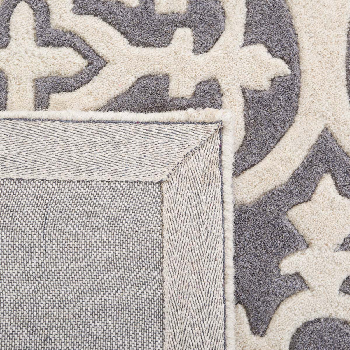 Safavieh Chatham 729 Rug, CHT729 - Dark Grey / Ivory