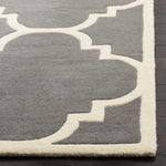Safavieh Chatham 730 Rug, CHT730 - Dark Grey / Ivory