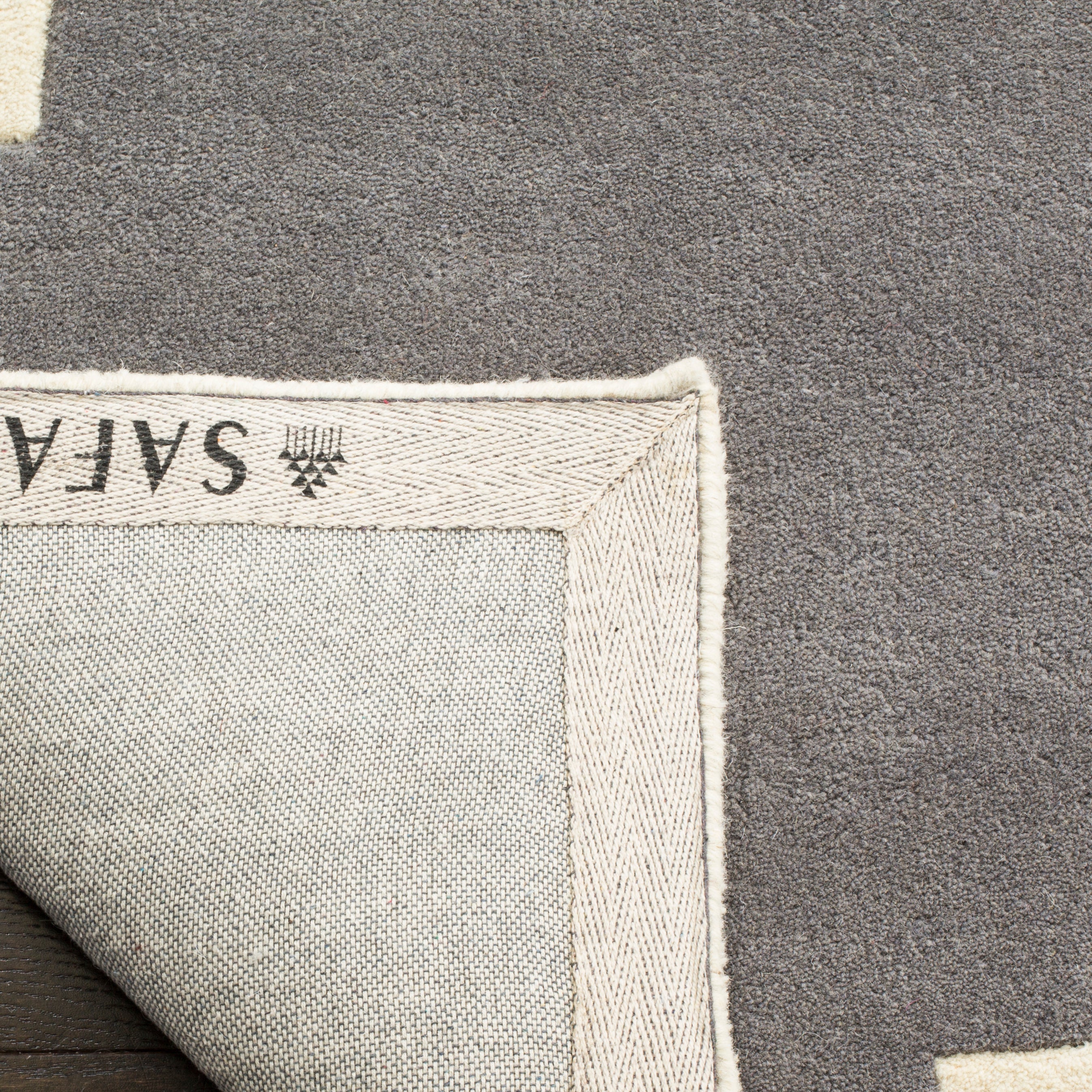 Safavieh Chatham 730 Rug, CHT730 - Dark Grey / Ivory