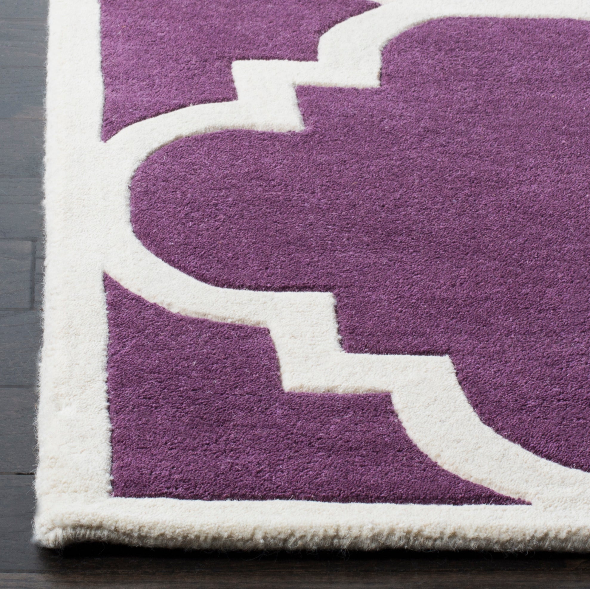 Safavieh Chatham 730 Rug, CHT730 - Purple / Ivory