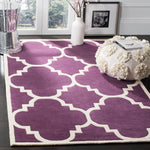 Safavieh Chatham 730 Rug, CHT730 - Purple / Ivory