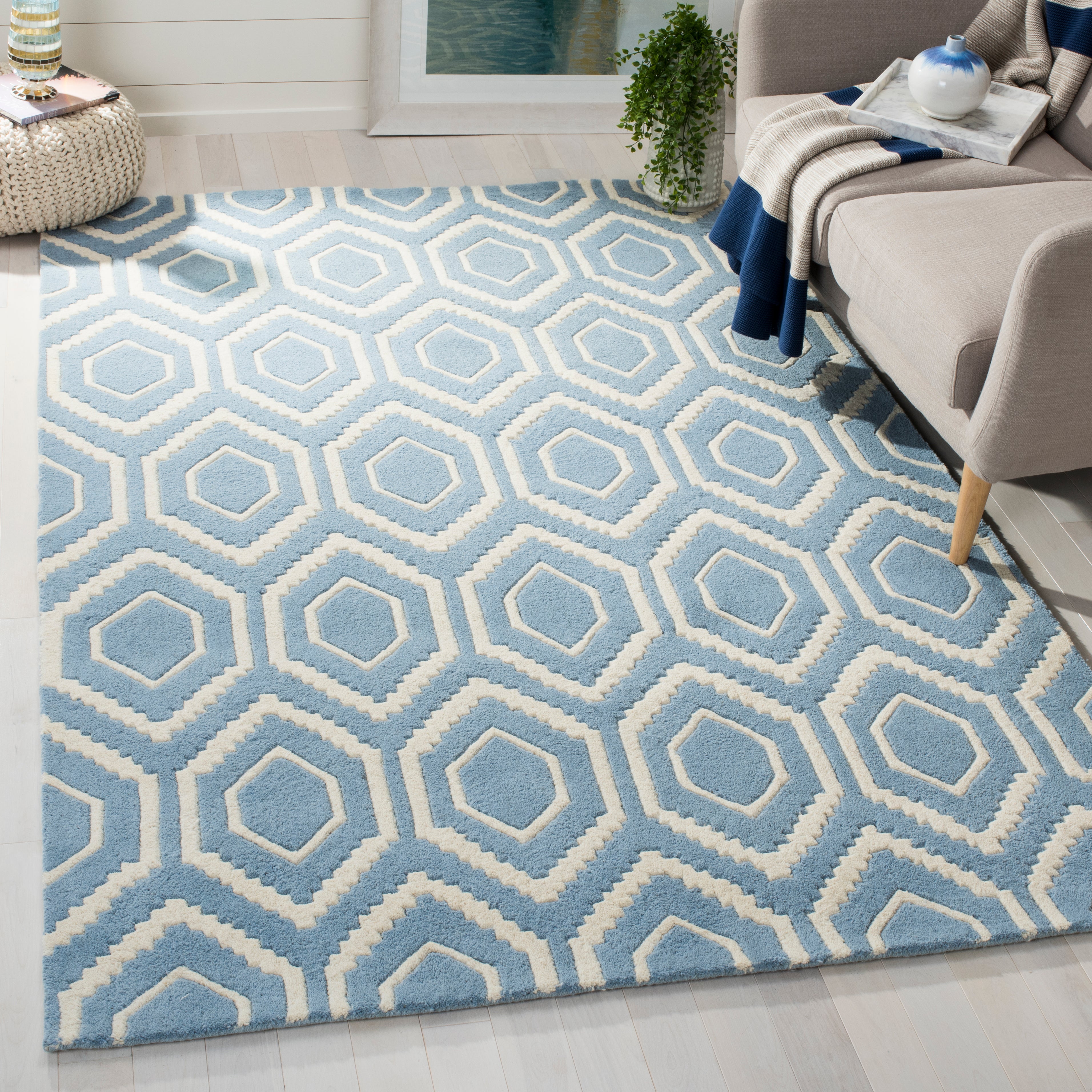 Safavieh Chatham 731 Rug, CHT731 - Blue / Ivory