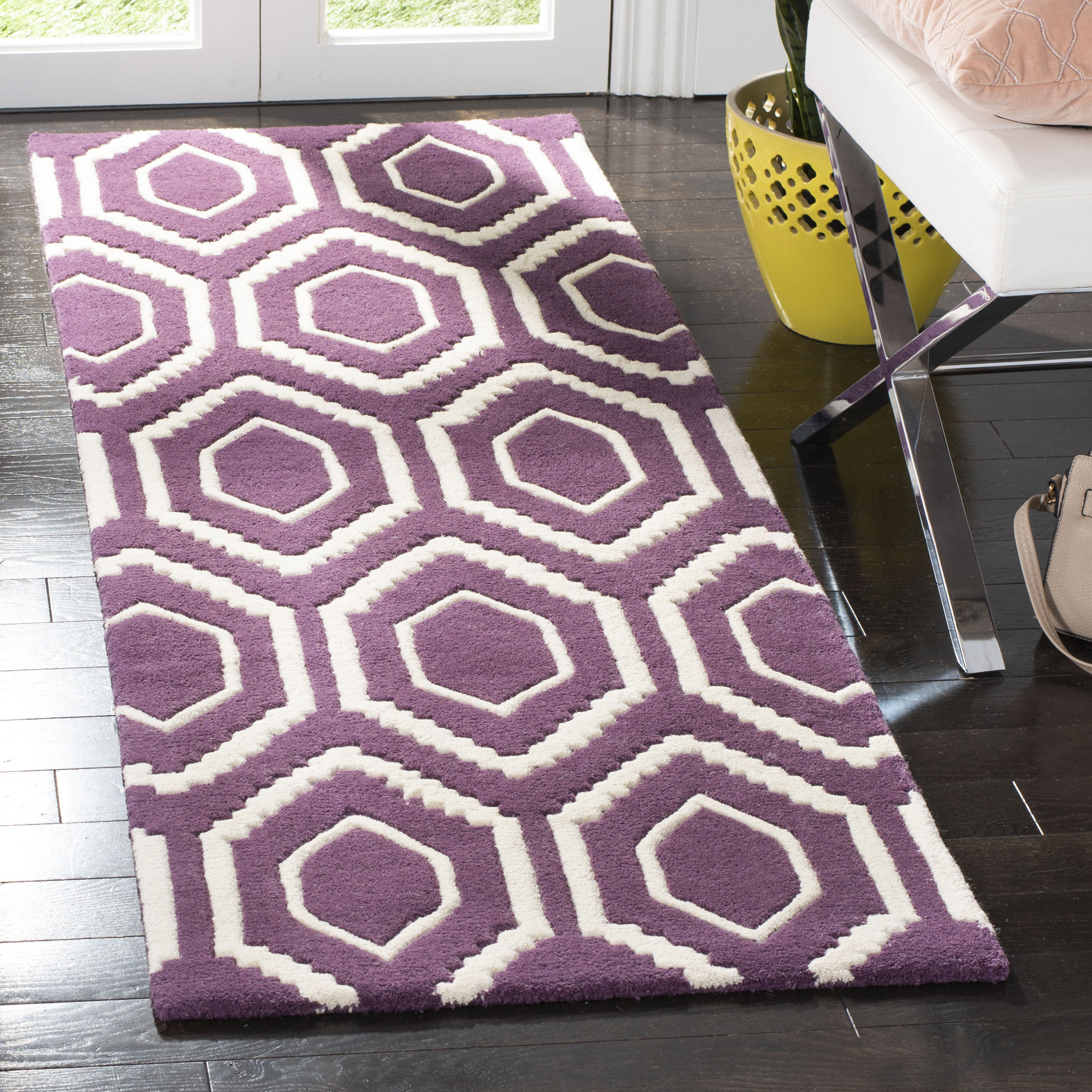 Safavieh Chatham 731 Rug, CHT731 - Purple / Ivory