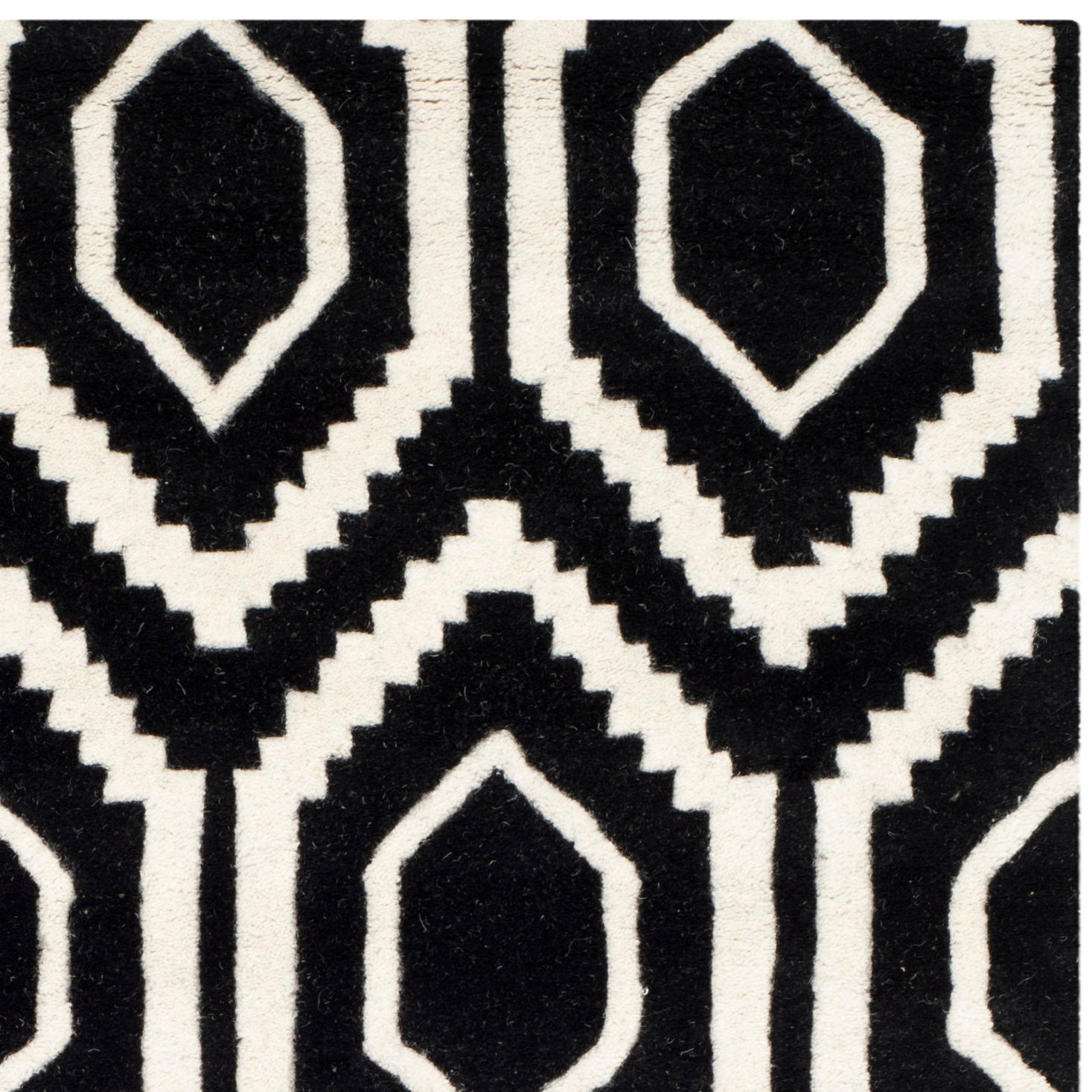 Safavieh Chatham 731 Rug, CHT731 - Black / Ivory