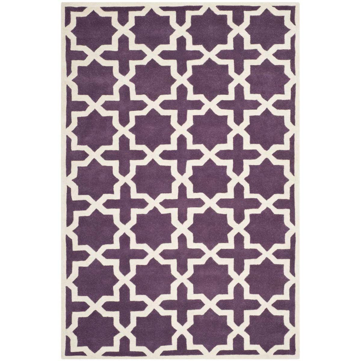 Safavieh Chatham 732 Rug, CHT732 - Purple / Ivory