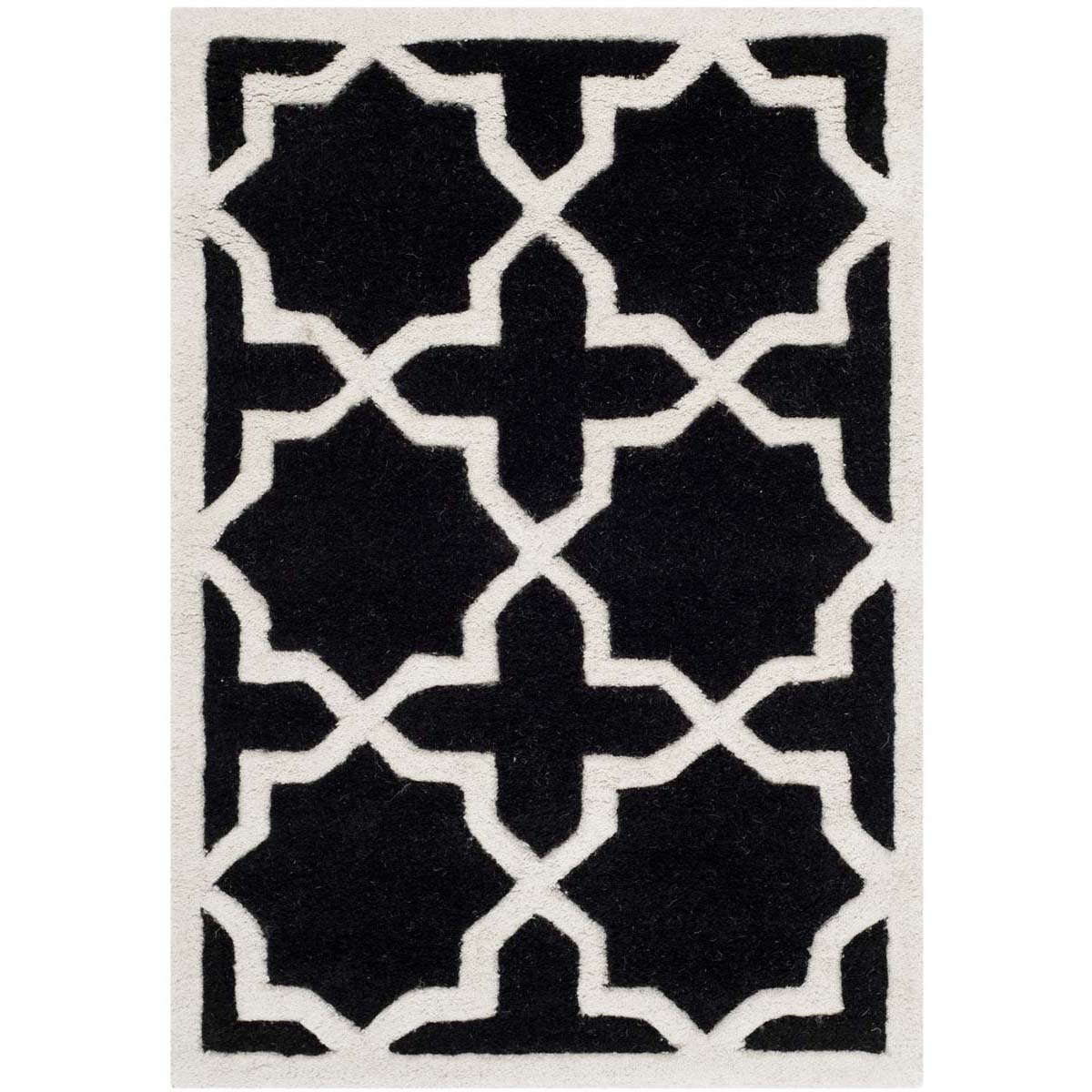 Safavieh Chatham 732 Rug, CHT732 - Black / Ivory