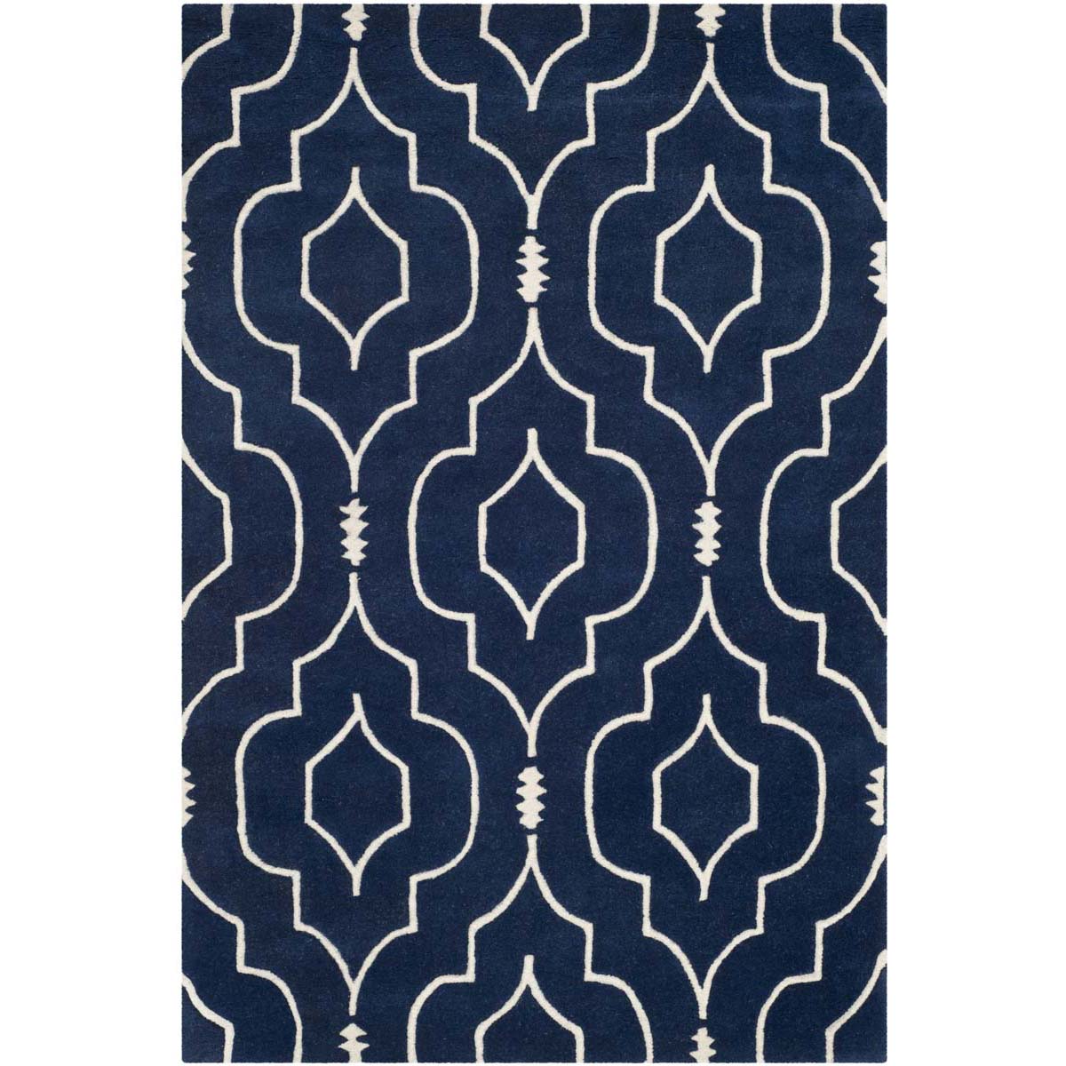 Safavieh Chatham 736 Rug, CHT736 - Dark Blue / Ivory