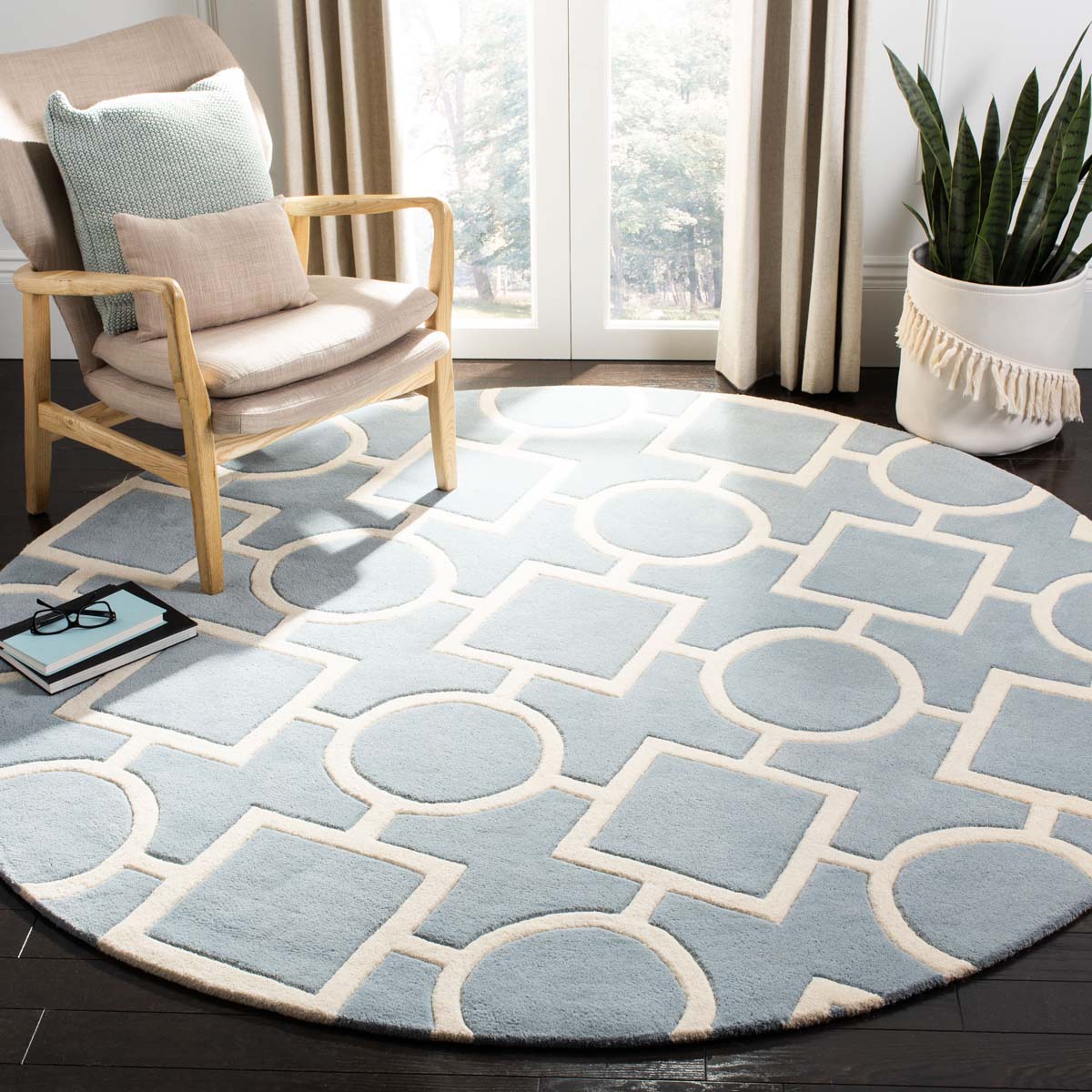 Safavieh Chatham 737 Rug, CHT737 - Blue / Ivory
