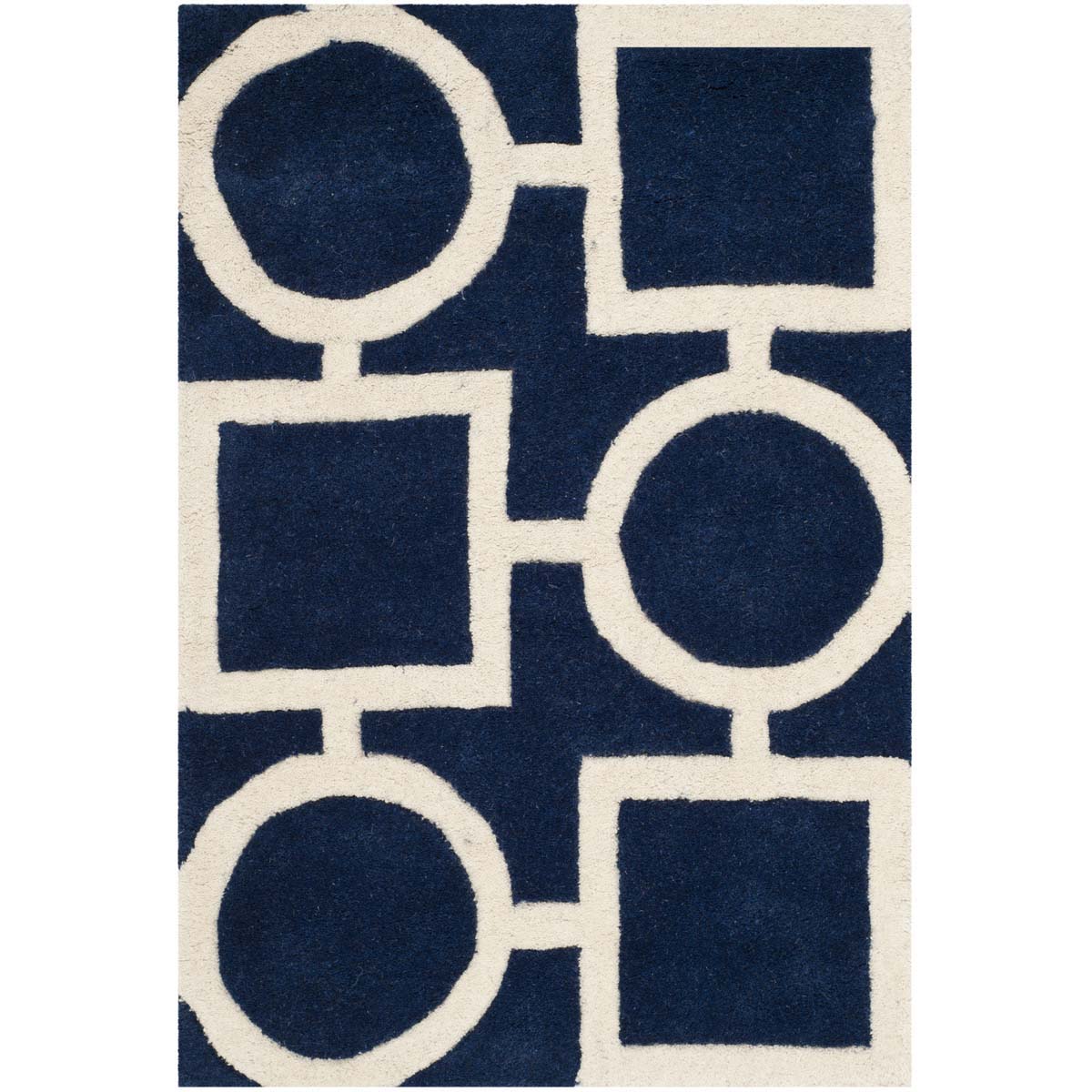 Safavieh Chatham 737 Rug, CHT737 - Dark Blue / Ivory