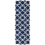 Safavieh Chatham 737 Rug, CHT737 - Dark Blue / Ivory