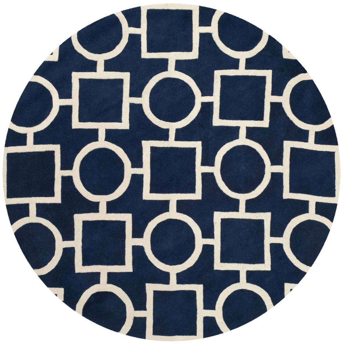 Safavieh Chatham 737 Rug, CHT737 - Dark Blue / Ivory
