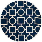 Safavieh Chatham 737 Rug, CHT737 - Dark Blue / Ivory