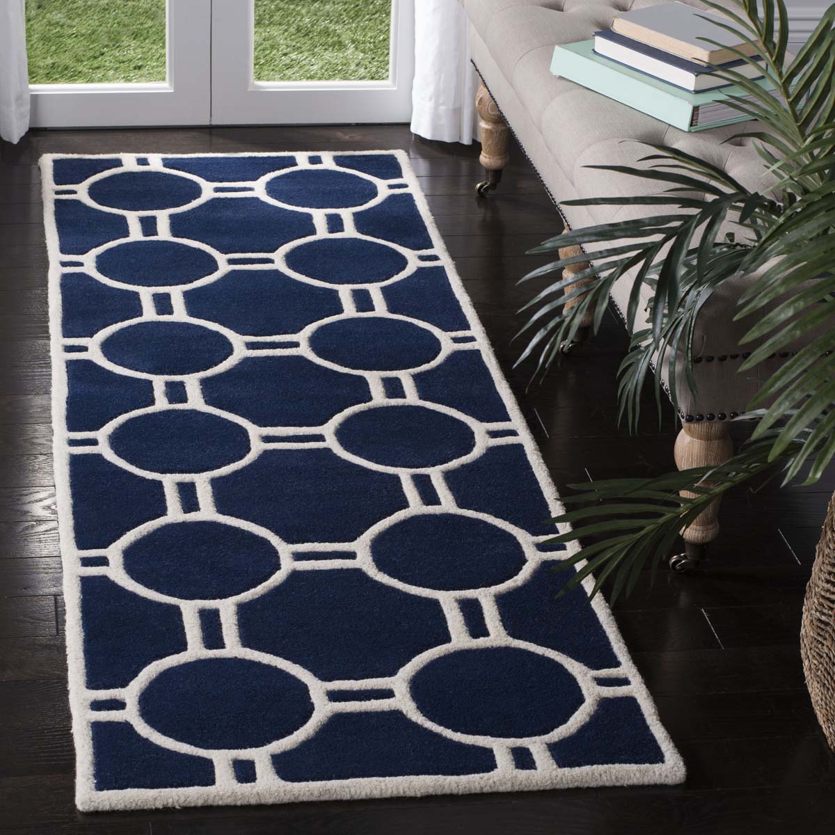 Safavieh Chatham 739 Rug, CHT739 - Dark Blue / Ivory