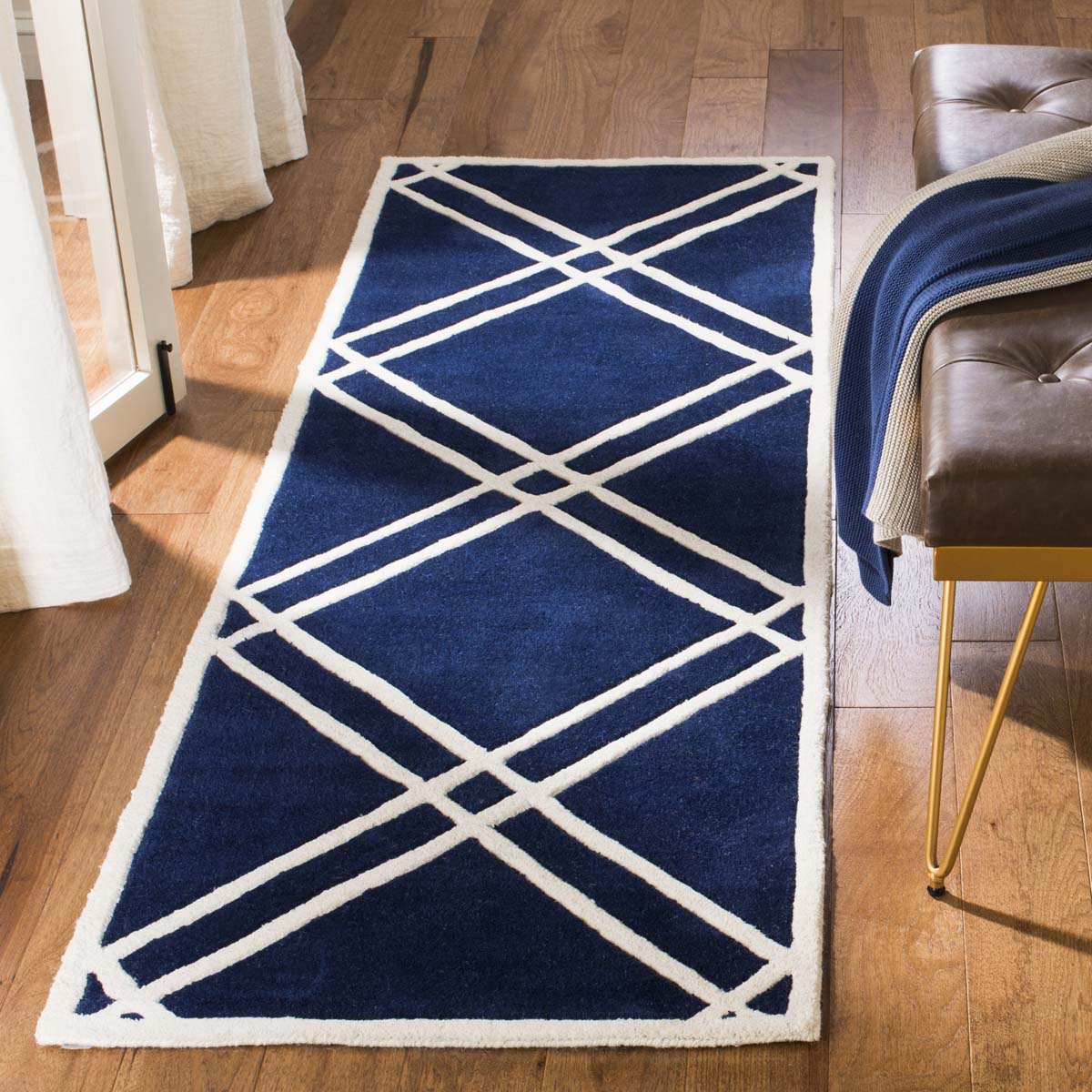 Safavieh Chatham 740 Rug, CHT740 - Dark Blue / Ivory