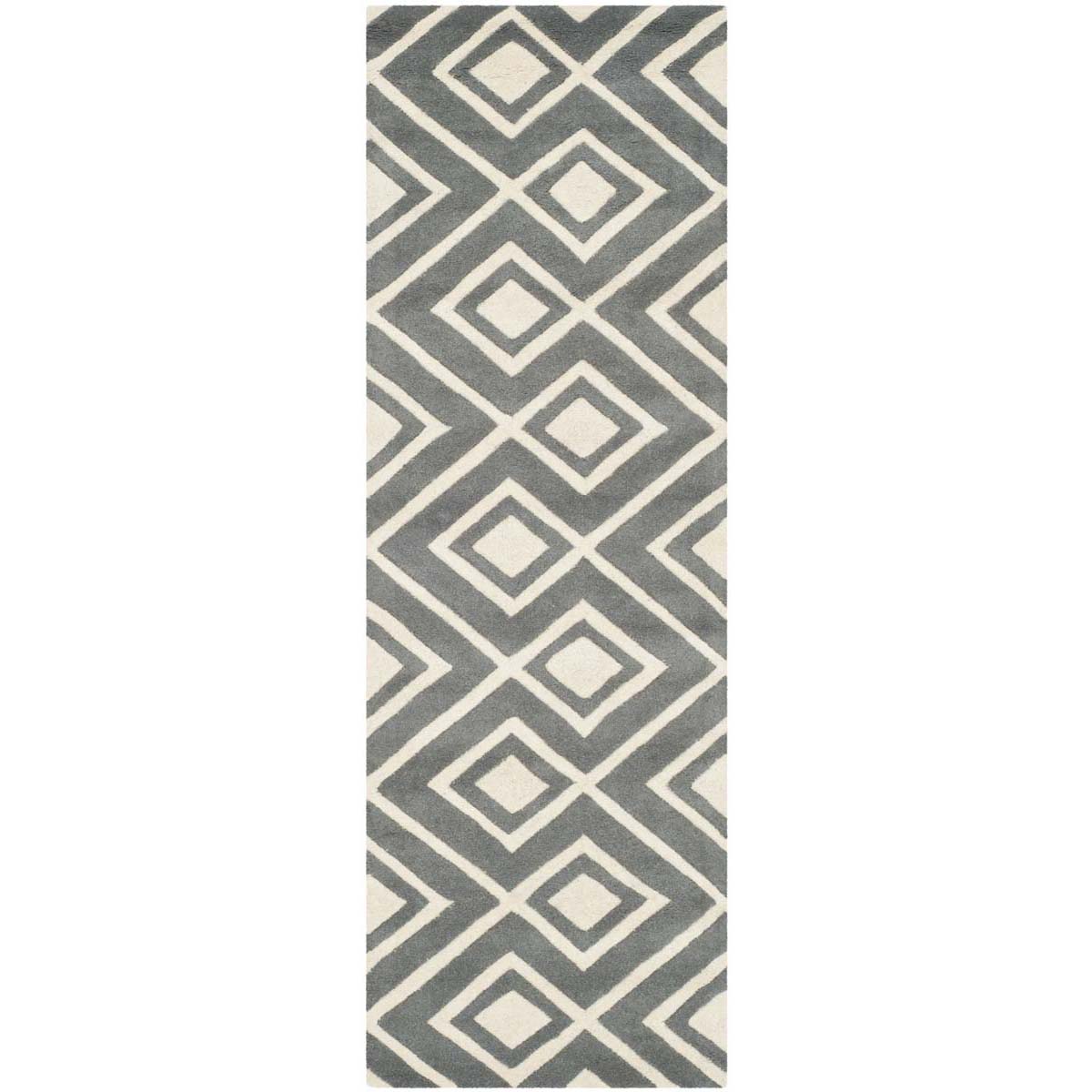 Safavieh Chatham 742 Rug, CHT742 - Dark Grey / Ivory