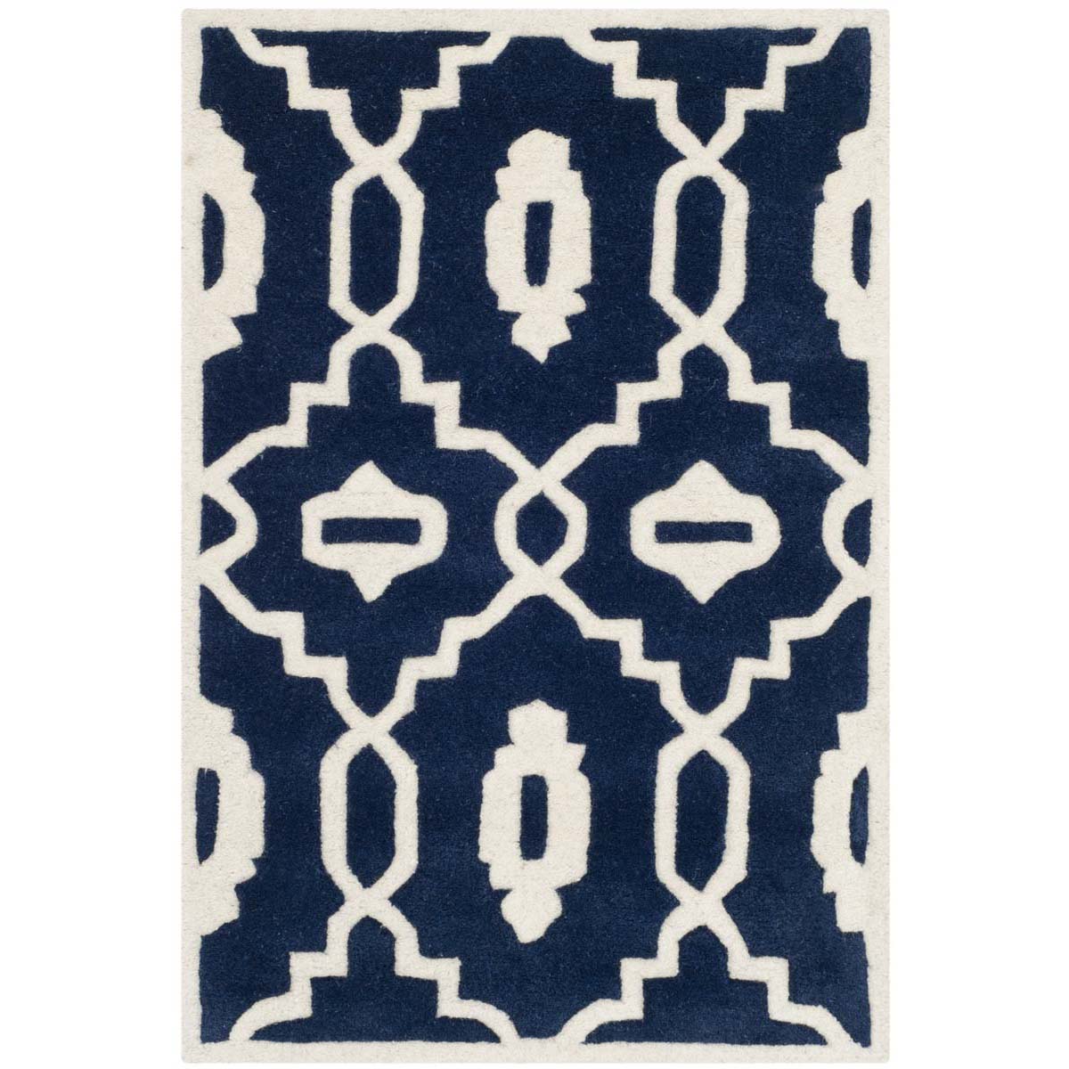 Safavieh Chatham 745 Rug, CHT745 - Dark Blue / Ivory