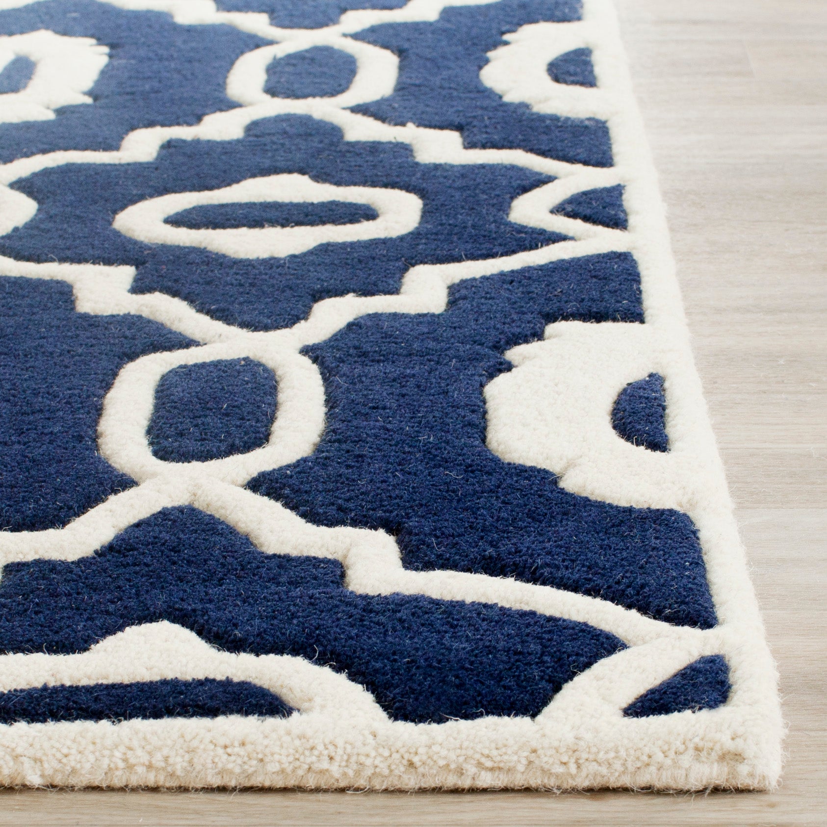 Safavieh Chatham 745 Rug, CHT745 - Dark Blue / Ivory