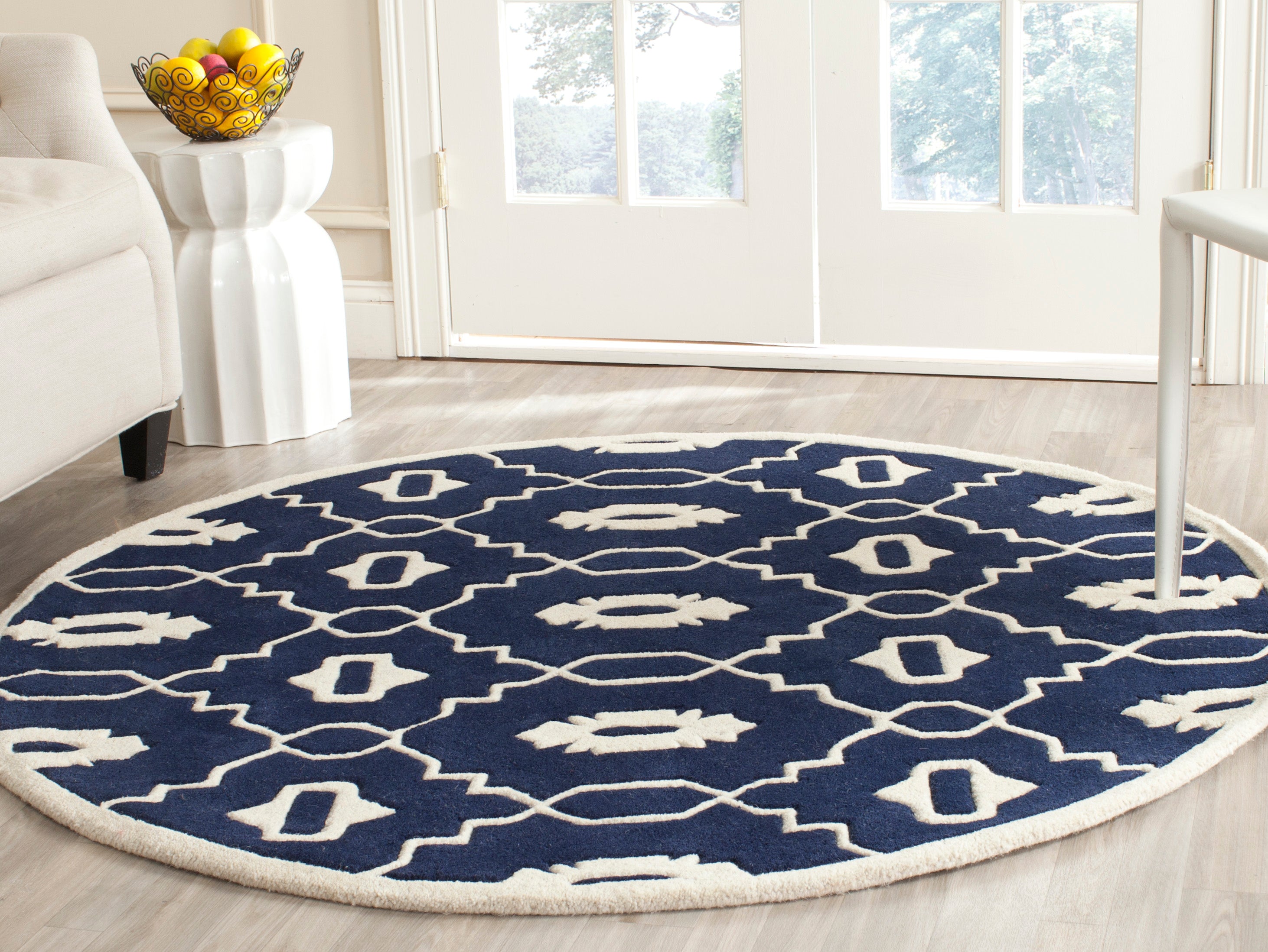 Safavieh Chatham 745 Rug, CHT745 - Dark Blue / Ivory