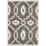 Safavieh Chatham 745 Rug, CHT745 - Dark Grey / Ivory