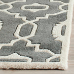 Safavieh Chatham 745 Rug, CHT745 - Dark Grey / Ivory