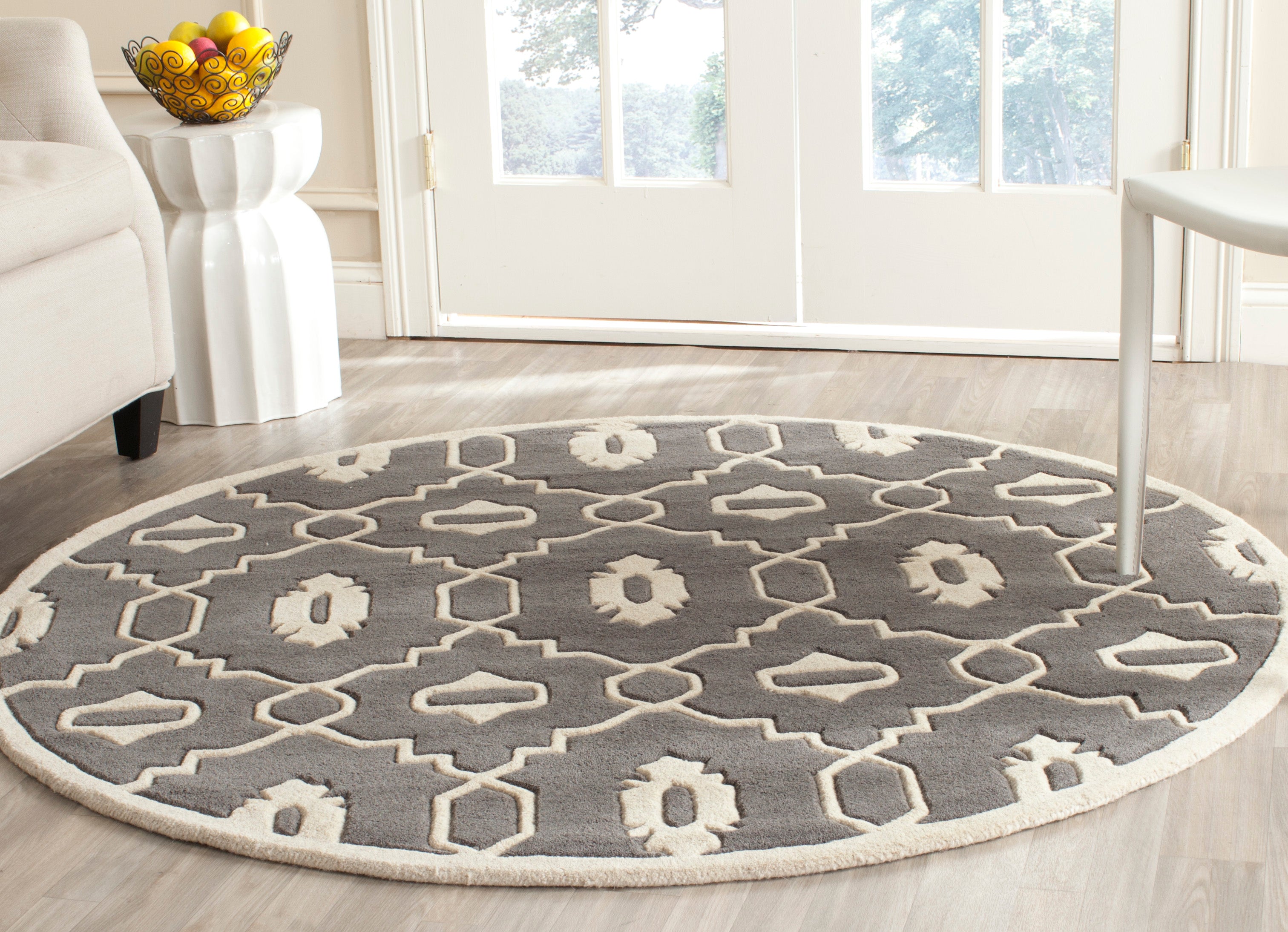 Safavieh Chatham 745 Rug, CHT745 - Dark Grey / Ivory